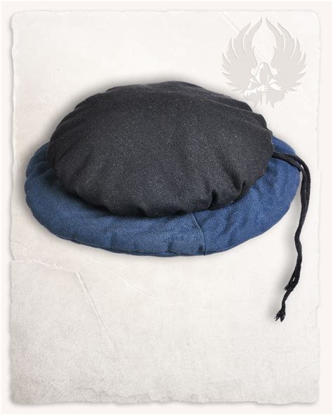 Tudor beret canvas black/blue 